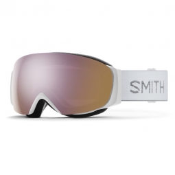 Smith I/O Mag S Snow Goggles White Chunky Knit - Chromapop Everyday Rose Gold Mirror/Chromapop Storm